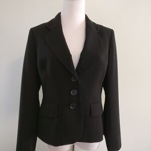Kasper Separates 6P Petite Black Blazer Very Good